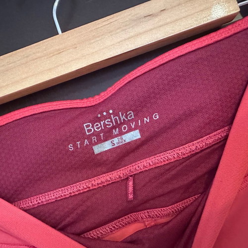 Bershka athletic leggings used, pink, size S