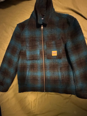 Zara thin jacket with check pattern, like new, size S