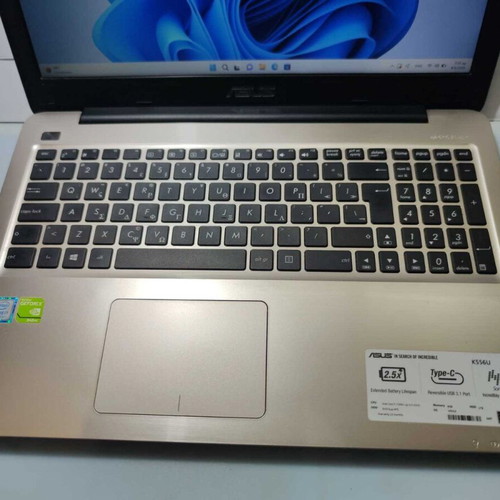 Asus K556U laptop used, Core i7-7500U, 16GB RAM, 256GB SSD, Nvidia 940MX
