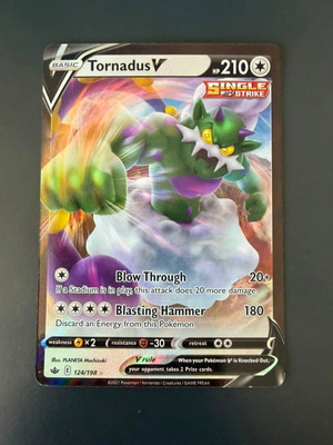 Tornadus V Chilling Reign 124 κάρτα Pokemon TCG