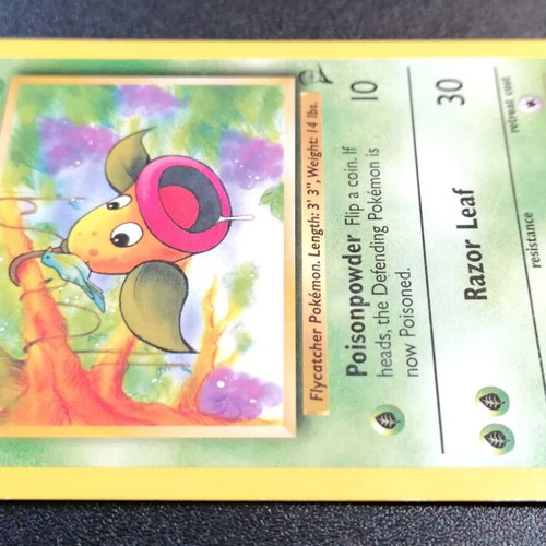 Weepinbell Pokémon card Base Set 2 used, excellent condition