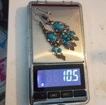 Silver 925 earrings with turquoise beads
