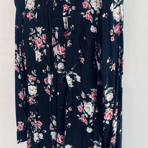H&M floral shirt tunic like new, size S/M