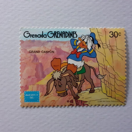 Disney Ameripex '86 4 Stamps Set Mint from Grenada Grenadines