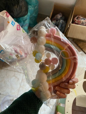Knitted hanging rainbow new