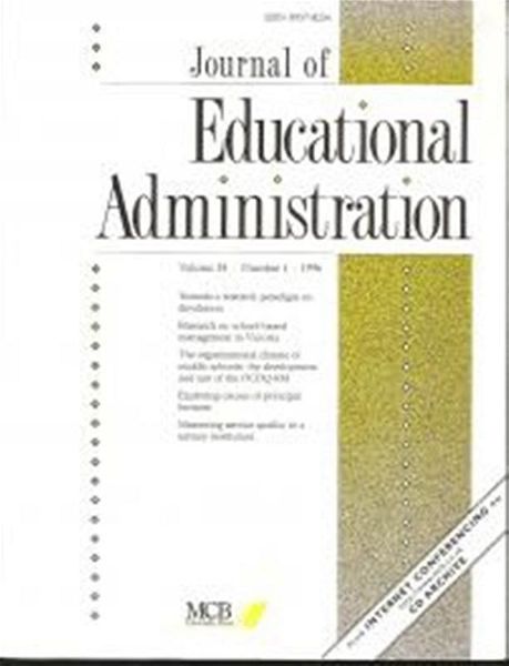  Journal of Educational Administration Volume 34 Issue 1 Journal of Educational Administration Volume 34 Issue 1