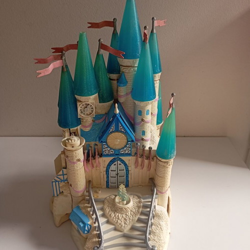 Trendmast Polly Pocket Cinderella castle vintage, lights not working, worn