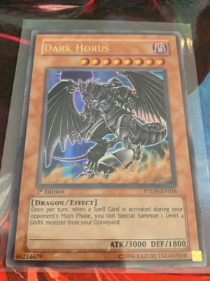 Dark Horus Yu-Gi-Oh card new, ultra rare vintage