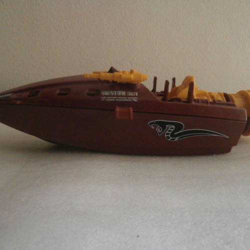 Gijoe Cobra Piranha like new, European edition with missile launcher