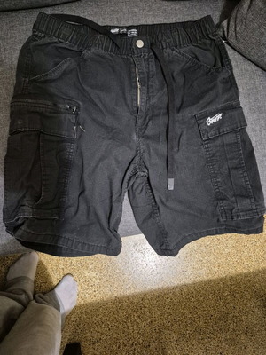 Cargo shorts black used, size M