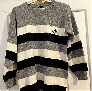 IRON COLLECTION striped pullover L