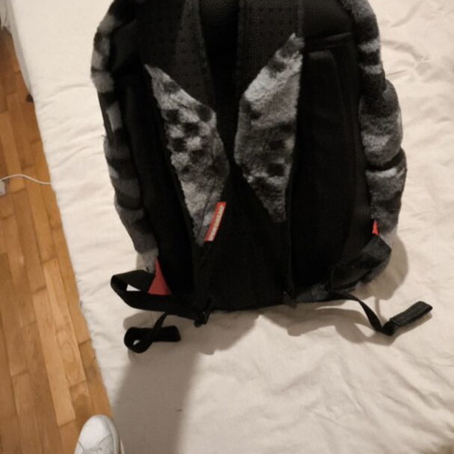 Sprayground collectible backpack, black and grey