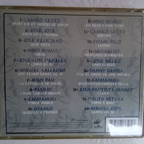 Voces CD like new, various Spanish singers love songs