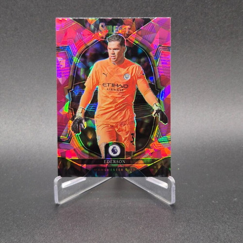 2022-23 Panini Select Premier League Terrace Pink Ice Prizm Ederson #64 Manchester City Brazil card