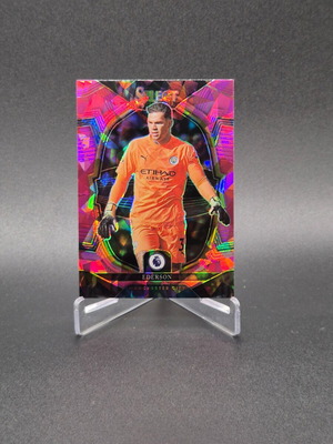 2022-23 Panini Select Premier League Terrace Pink Ice Prizm Ederson #64 Manchester City Brazil card