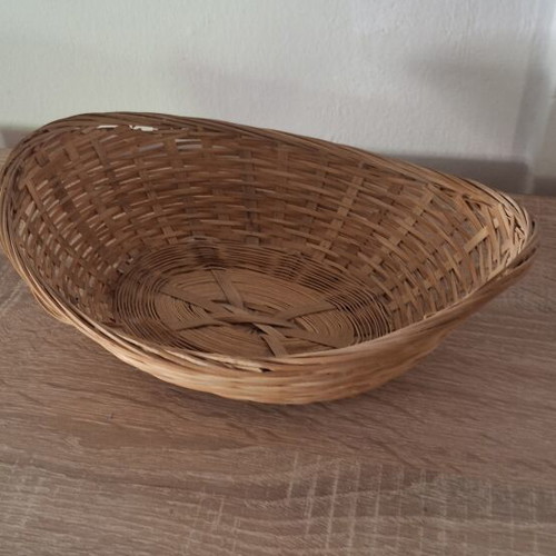 Handmade wicker basket for storage and decoration
