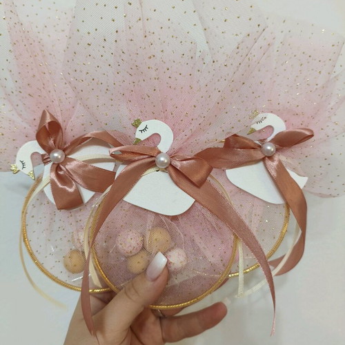 Wooden swans new, pack of 26, 6cm for baptism favors