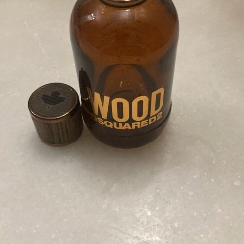Empty Wood Dsquared2 perfume bottle used