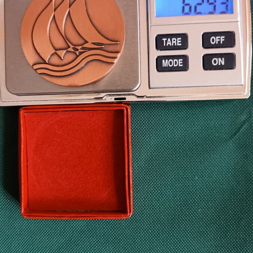 Collectible Sailing Medal Half Ton Cup Greece '82 large size, like new