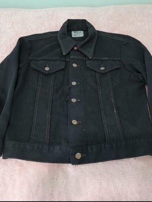 Wrangler black denim jacket 60s like new, size S
