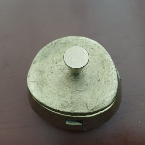 Metal box used, bronze press paperweight