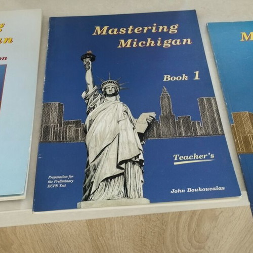 Mastering Michigan ECPE Book 1 set new, 3 educational guides