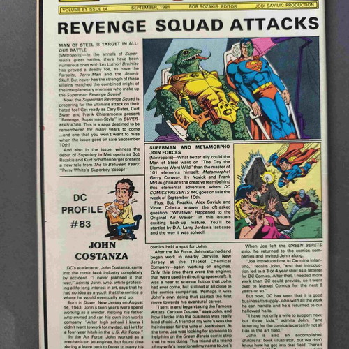 Superman Family 213 used comic book in English