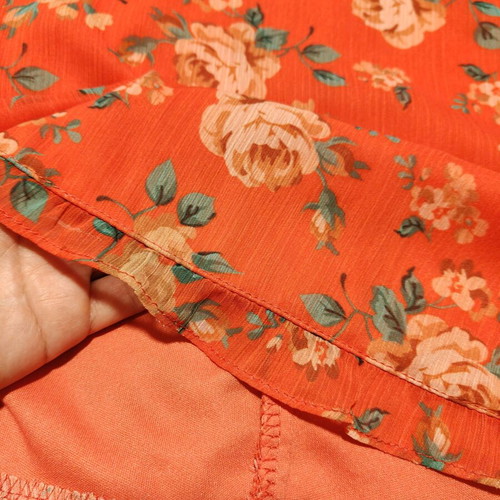 Floral mini dress like new, red multicolor, size S