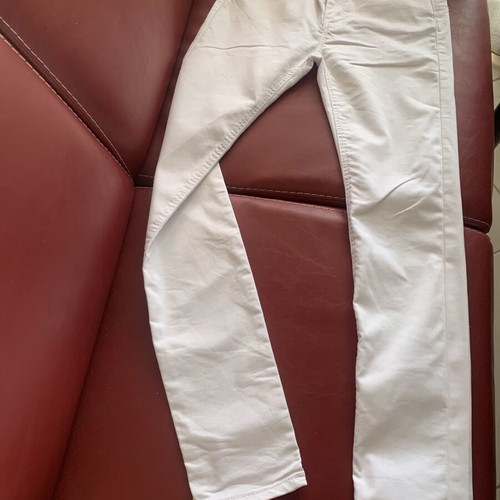 Stradivarius white elastic pants size S like new