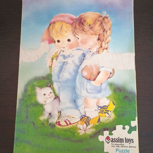 Vintage puzzle 77 pieces used, 35x50, Assim Toys