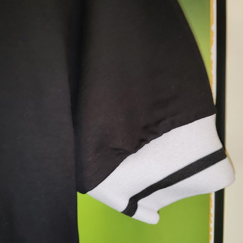 Short blouse v neck New Imperial black and white, size XL