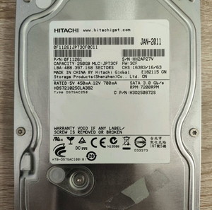 Hdd HITACHI 3.5" Sata 250GB