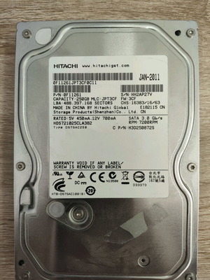 Hdd HITACHI 3.5" Sata 250GB