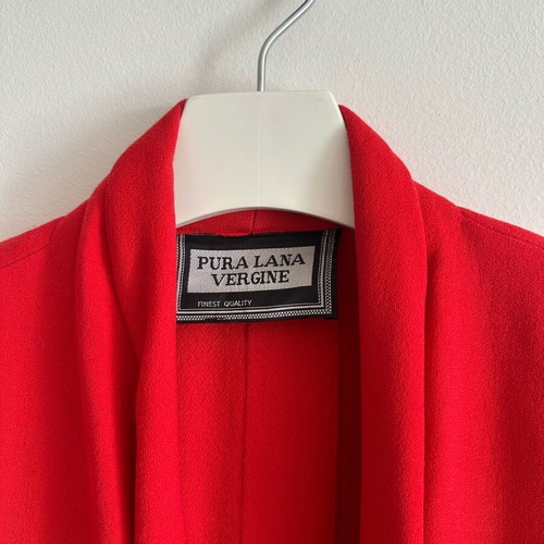 Vintage wool blazer 100% wool used, red