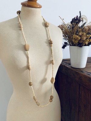 Vinegar Handmade Necklace new, vintage wood