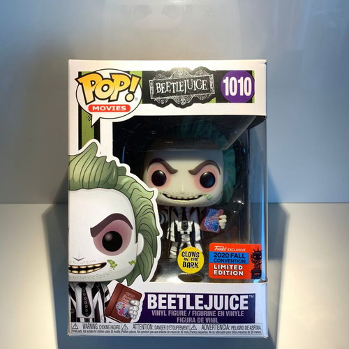 Funko POP! Movies Beetlejuice Glow in the Dark 2020 Fall Convention Limited Edition like new