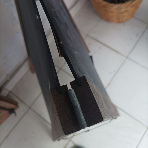 Wooden Double-Sided Floor Chalkboard About 80cm Height Like New