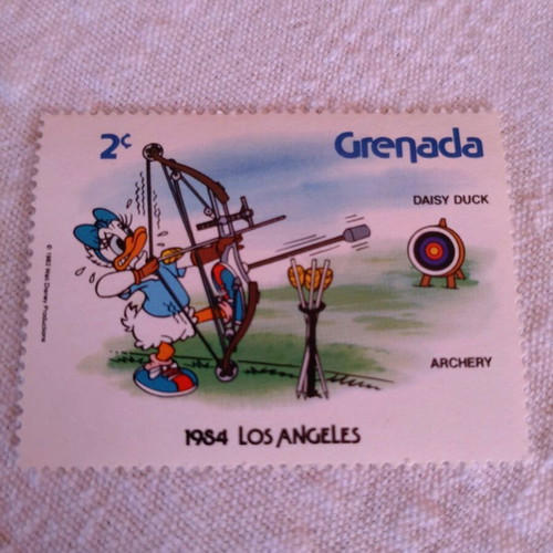 Disney Olympic Games 1984 stamps new, set of 2