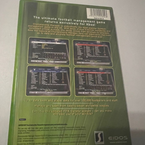 Xbox Championship Manager used