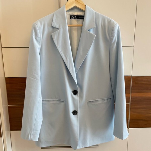 Zara set jacket and skirt-shorts like new, blue turquoise