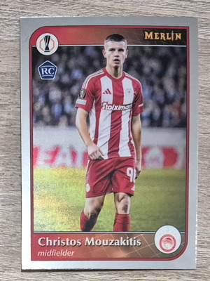Κάρτα Christos Mouzakitis Olympiakos 2024-25 Topps Merlin σαν καινούργιο