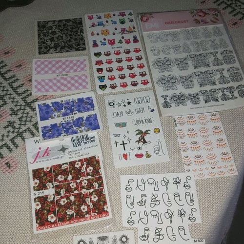 Nail sticker tattoos new, various designs