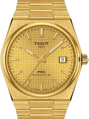 Tissot PRX Powermatic 80 gold men's watch