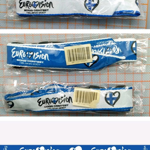 Official Eurovision 2007 Helsinki memorabilia lanyards new