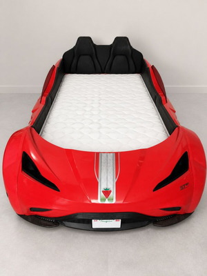 Cilek Racer car bed set with mattress, desk & chair