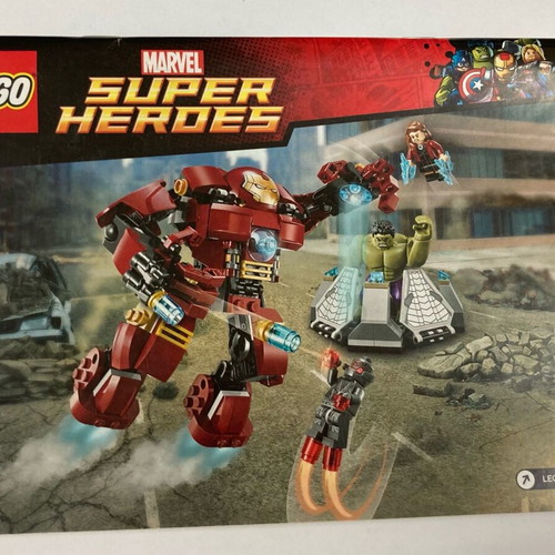 Lego 76031 The Hulk Buster Smash ONLY THE INSTRUCTION BOOK In good condition Price 2.50 Euros