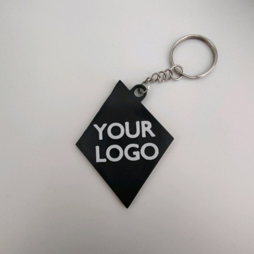 Promotional keychains new, pack of 100 pcs with 3D two-tone printing