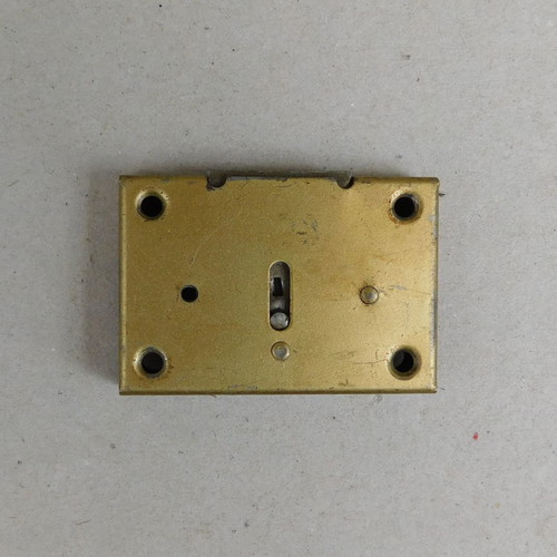 Furniture lock bronzed 5.6 x 3.8 cm