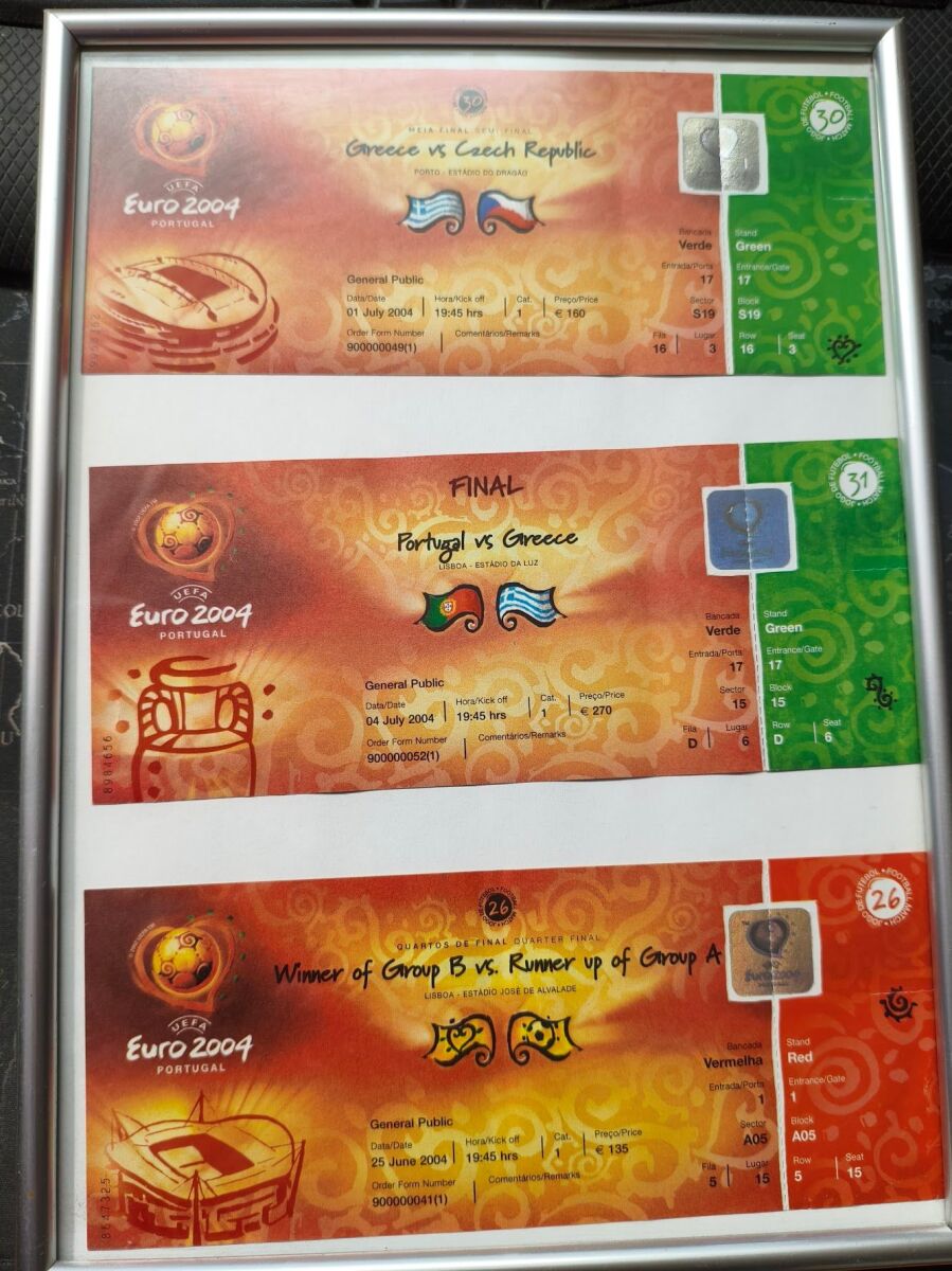 Euro 2004 Set with Final Tickets,… - € 880,00 - Vendora.cy