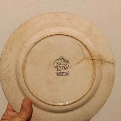 Old Royal Commemorative Plate "Syrian" with Kings and Prime Ministers